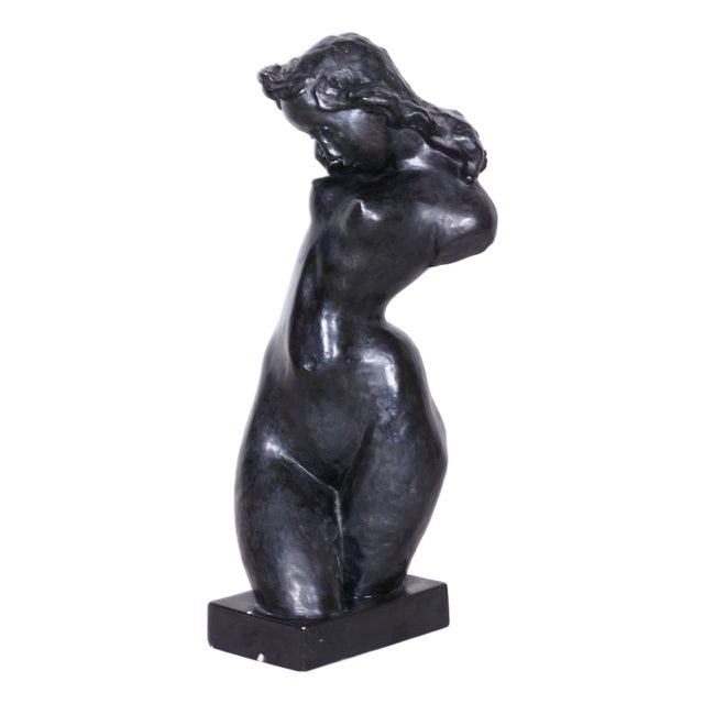 Art Deco Plaster Sculpture from Lugs Theodor, Czech, 1920s For Sale