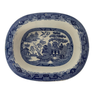 Early 20th Century Mottahedeh Canton Blue and White Square Bowl