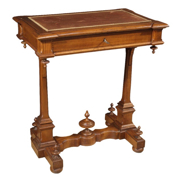 19th Century Italian Writing Table, 1880s For Sale