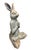 Vintage Cast Iron Meditating Yoga Hare Statue For Sale In West Palm - Image 6 of 12