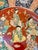 Large Antique Japanese Imari Porcelain Chargers with Seven Lucky Gods, 1880, Set of 2 For Sale - Image 14 of 17