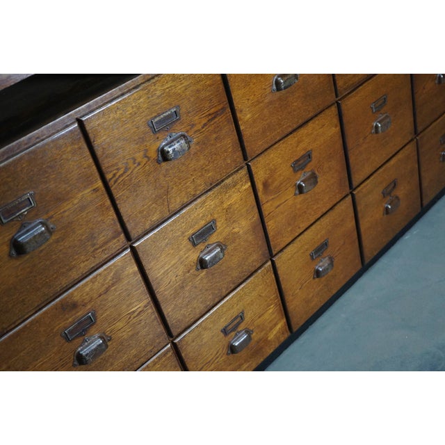 Large French Oak Apothecary Cabinet, 1930s For Sale - Image 6 of 18