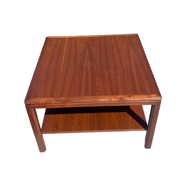 1960s Vintage 1960s Mid Century Modern Motif Inc Walnut Coffee Table Restored For Sale - Image 5 of 11