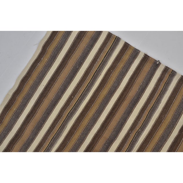 Textile Vintage Anatolian Stripe Kilim Rug For Sale - Image 7 of 10