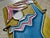Signed Harlequin Relief Tile in Ceramic with Metal Hook, Italy, 1950s For Sale - Image 6 of 11