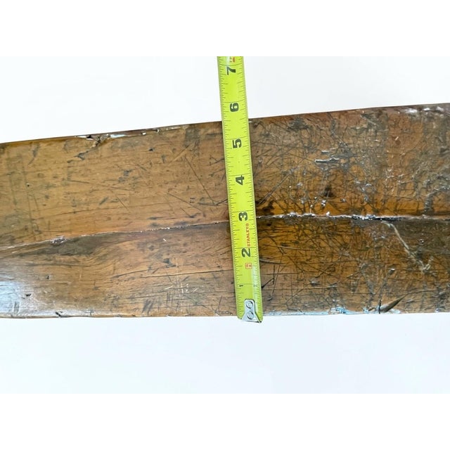 Antique Chinese Provisional Elm Wood Bench For Sale In San Antonio - Image 6 of 6