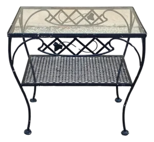 Mid 20th Century Wrought Iron Meadowcraft Salterini Style Side Table