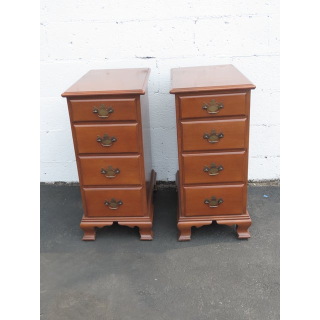 This beautiful Pair of Nightstands is made of wood, solid wood, solid maple, and metal. The Tables were converted from a...