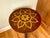 Traditional Vintage Round Mahogany Pedestal Inlaid Maitland Smith Side Table For Sale - Image 3 of 10