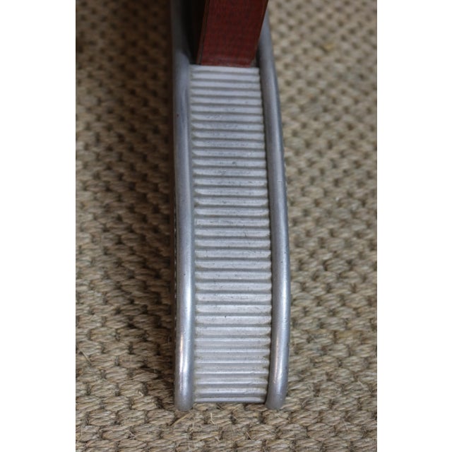 Brown Formica Bistro Table, 1950s For Sale - Image 8 of 9