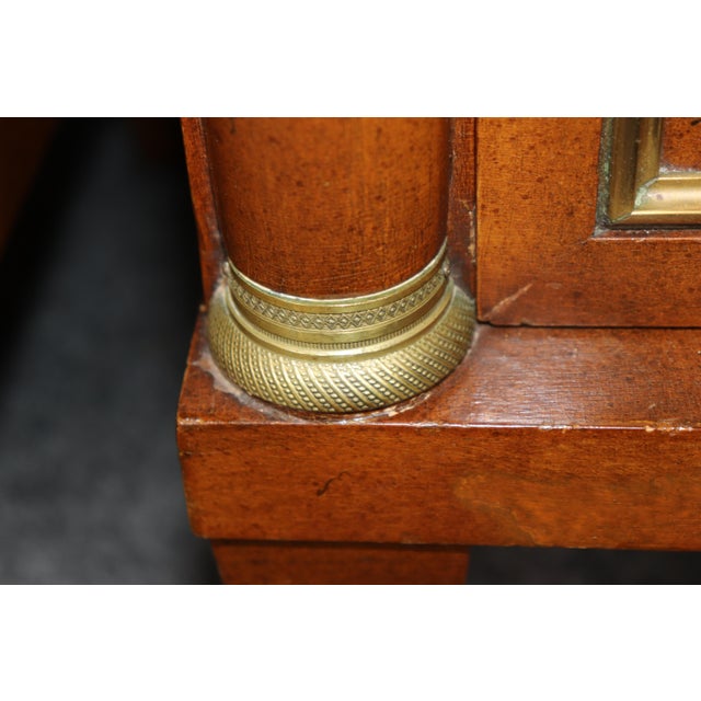 1960's Pair French Empire Style 2 Drawer Brass Mount Nightstands For Sale In Philadelphia - Image 6 of 15