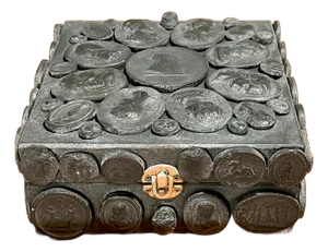 Faux Stone Italian Grand Tour Style Classical Intaglio Decorated Custom Table Box