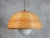 Large 1960's Rattan Bamboo & Brass Dome Pendant For Sale - Image 9 of 9