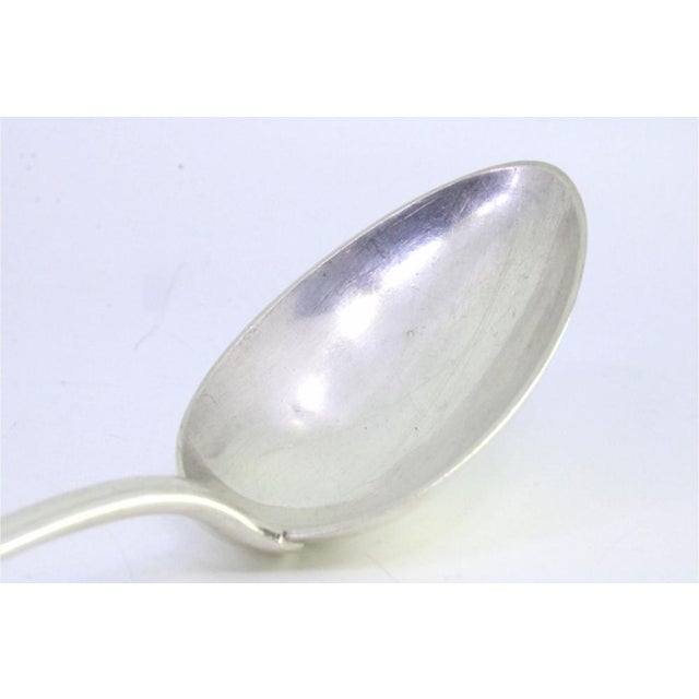 Rice and Serving Spoon in Guilloche Silver For Sale - Image 5 of 9