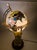 Contemporary Illuminated World Globe on Brass and Marble Stand For Sale - Image 3 of 5