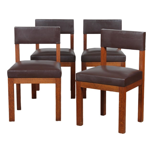 Vintage Chairs by Emiel Veranneman, 1960, Set of 4 For Sale