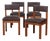 Vintage Chairs by Emiel Veranneman, 1960, Set of 4 For Sale