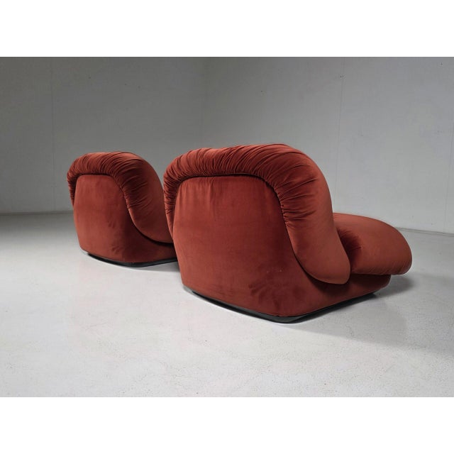 Textile Jumbo Lounge Chair by Alberto Rosselli for Saporiti Italia, Italy, 1970s For Sale - Image 7 of 12