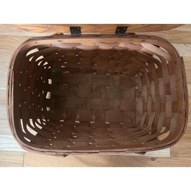 Vintage Basketville Picnic Basket Made in Putney Vermont For Sale - Image 9 of 12