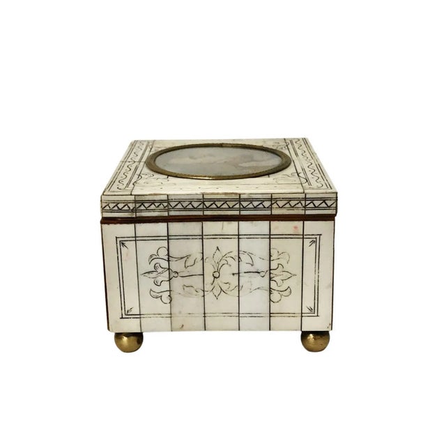 Late 19th Century Late 19th Century Anglo Indian Portrait Box Emperor Franz Joseph of Austria For Sale - Image 5 of 10