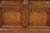 Brown Late 20th Century French Provincial Walnut Two-Door Buffet With Drawers and Brass Hardware For Sale - Image 8 of 9