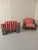 Vintage Armchairs in Fabric and Wood, 1970s, Set of 2 For Sale - Image 9 of 11