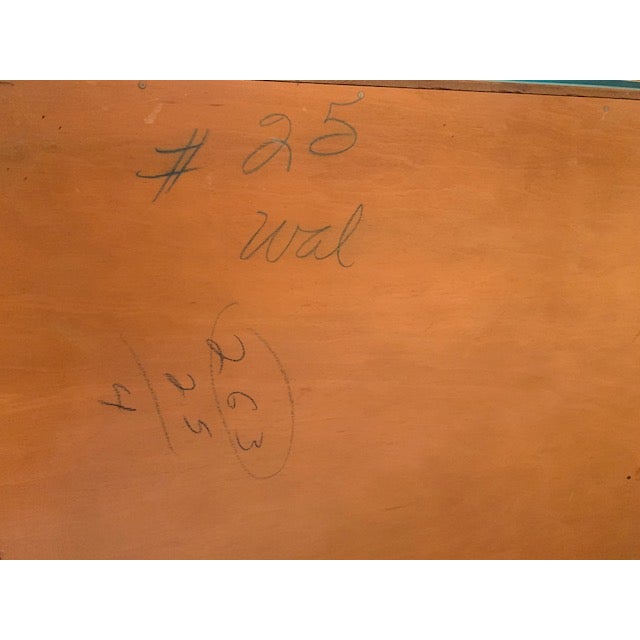 1950s Ramseur Mid Century Modern 5 Drawer Dresser W Glass Top For Sale - Image 15 of 18