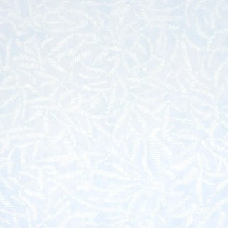 SAMPLE - Schumacher Leaf Bloom Wallpaper In Sky For Sale