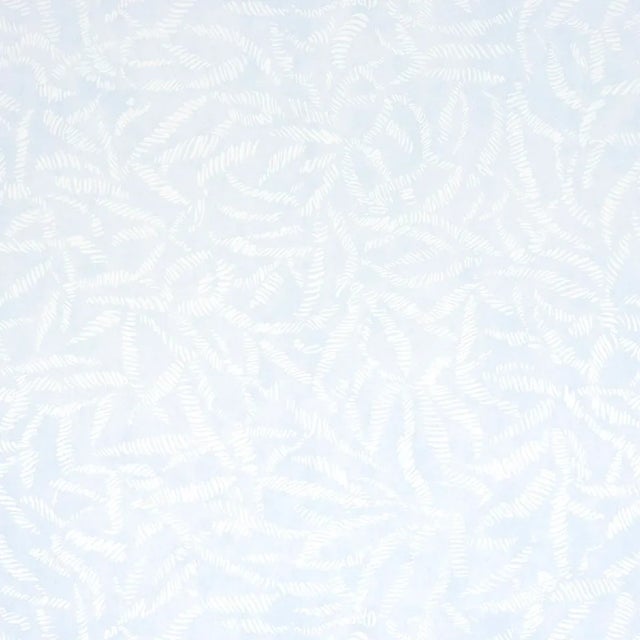 SAMPLE - Schumacher Leaf Bloom Wallpaper In Sky For Sale