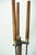 Seymour Manufacturing Company Seymour Mid Century Modern Fireplace Tool Set Wood Brass Black Iron 4 Piece Stand For Sale - Image 4 of 6