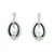Elegant 1990s earrings crafted in 18K white gold, featuring luminous 14mm South Sea pearls framed by polished black onyx...