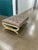I have never seen a cerule style bench this large. This piece is manufactured by Kravet. It is button tufted taupe ( beige...