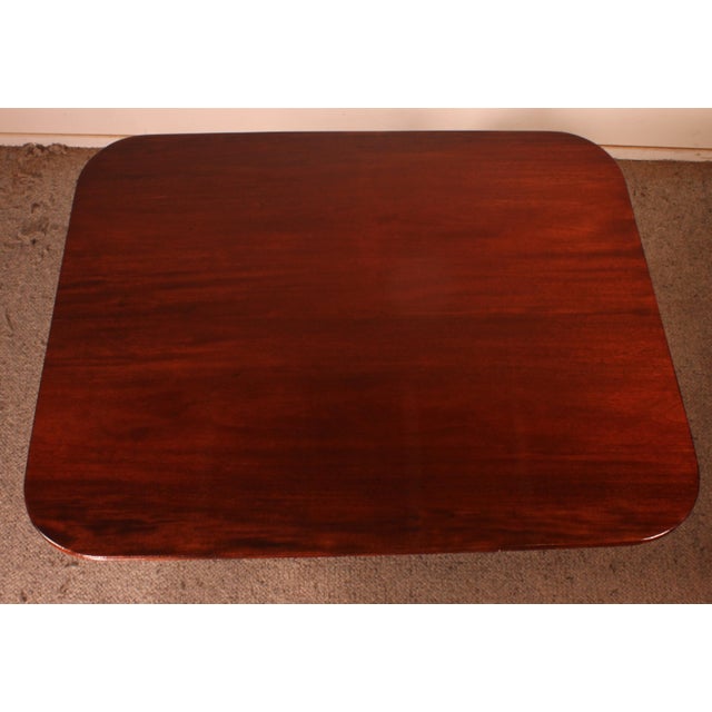 Large Mahogany Quadrip Table, 1800s For Sale - Image 10 of 12