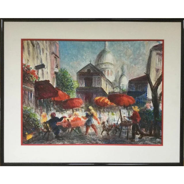 Gena Pechaubes, Montmartre, Oil on Canvas For Sale - Image 5 of 5