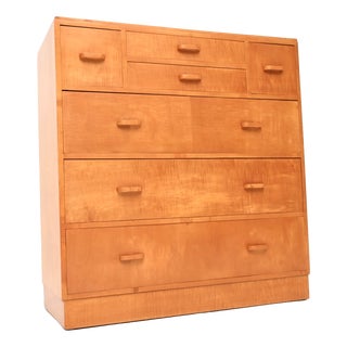 Art Deco Satin Birch Chest of Drawers, 1930 For Sale