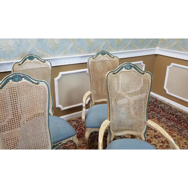 1960s French Provincial Dining Table W 6 Chairs Chairish