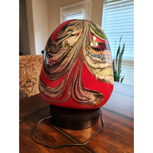 Mid-Century Modern ​ Rollin Karg '1994' Signed Studio Art Glass Vase – 12" Heavy Gauge, 9.9 LBS For Sale - Image 3 of 10