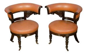 Pair of Regency Style Mahogany Chairs