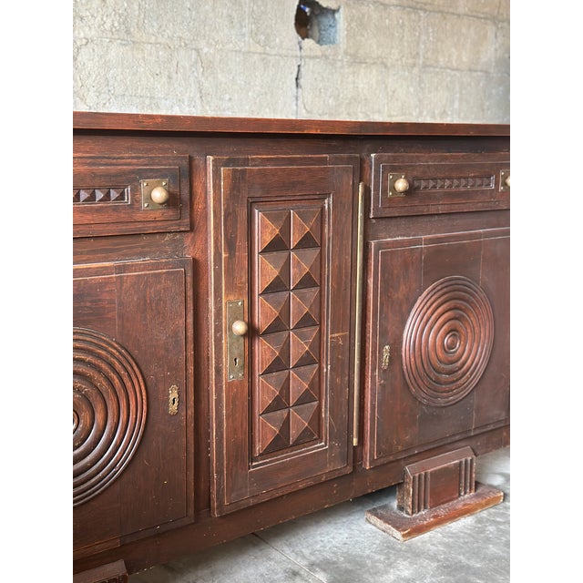 Brutalist Mid 20th Century Étienne Kohlmann Brutalist Sideboard For Sale - Image 3 of 4