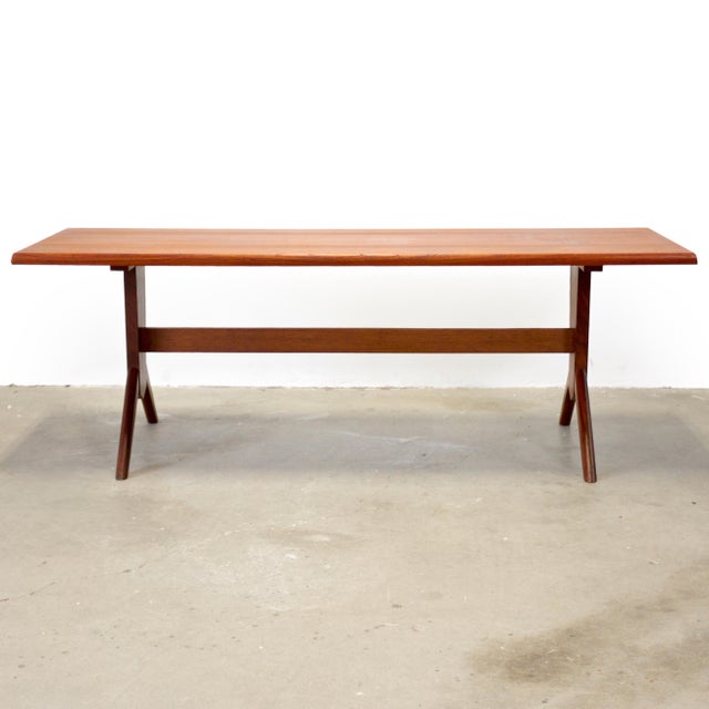 Danish Teak Coffee Table For Sale - Image 4 of 8