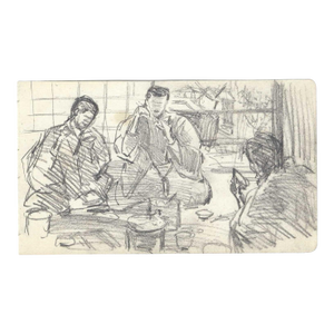 1907 Japanese Tea Ceremony Drawing