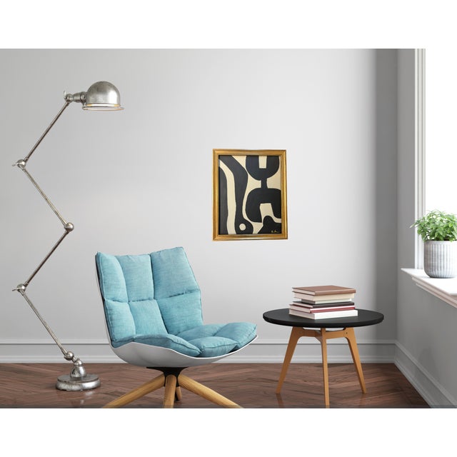 Mid-Century Modern Contemporary Abstract Expressionist Painting by Bryan Boomershine Framed For Sale - Image 3 of 6