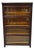 Antique Mahogany 4 Section Barrister Bookcase Glass Door Stacking Lawyer Cabinet For Sale