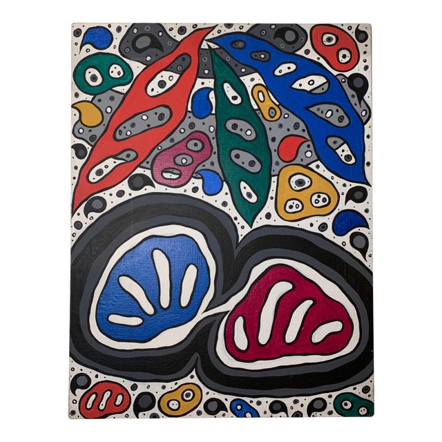 Mid 20th Century Abstract Expressionist Painting by Achi Sullo For Sale