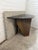 Contemporary Sculptural Corten Steel Console Table With Black Marble Top and Granite Back Panel For Sale In Chicago - Image 6 of 9