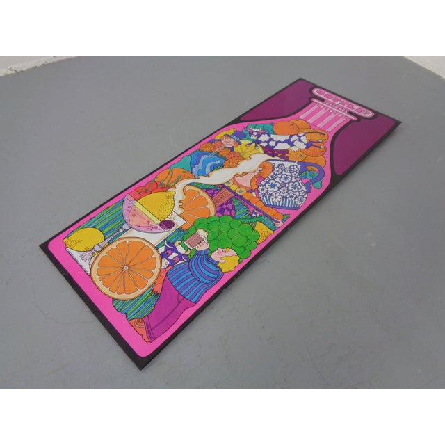 Psychedelic JRM Tinprint Metal Picture by Ivan Ripley, 1960s For Sale - Image 8 of 18