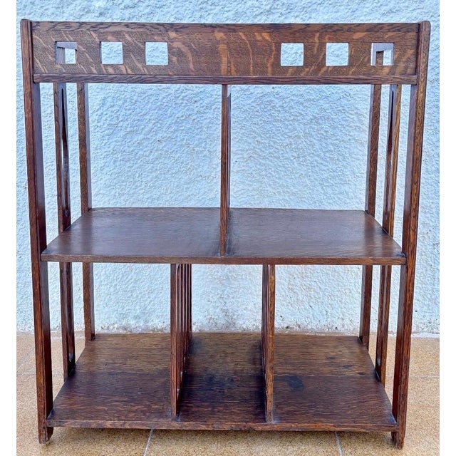 20th Century Arts & Crafts Oak Wall Shelf For Sale - Image 4 of 10