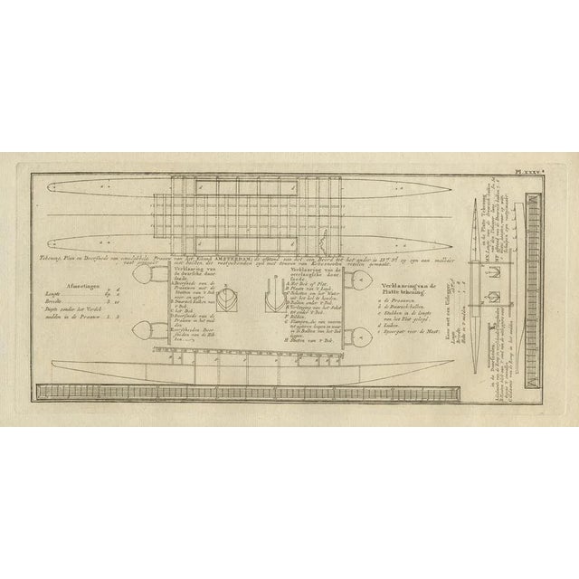 Map of Proa of Amsterdam Island, 1803 For Sale - Image 3 of 5