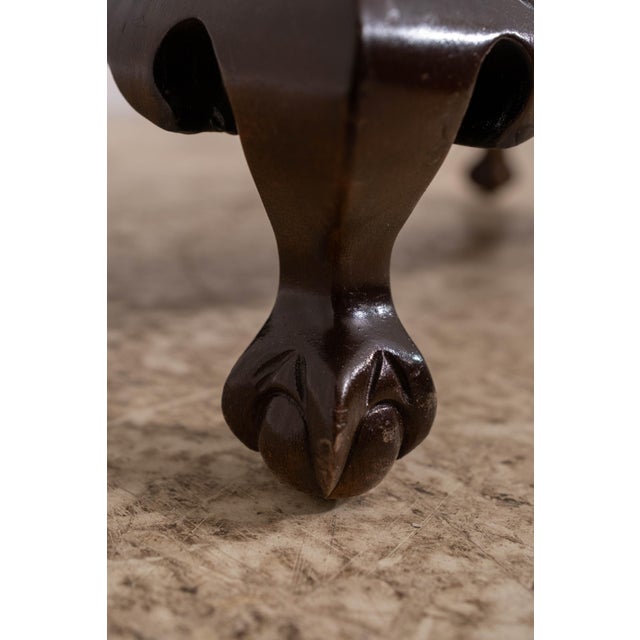 1980s Boston Style Kettle Base Small Mahogany Accent Chest For Sale - Image 14 of 15