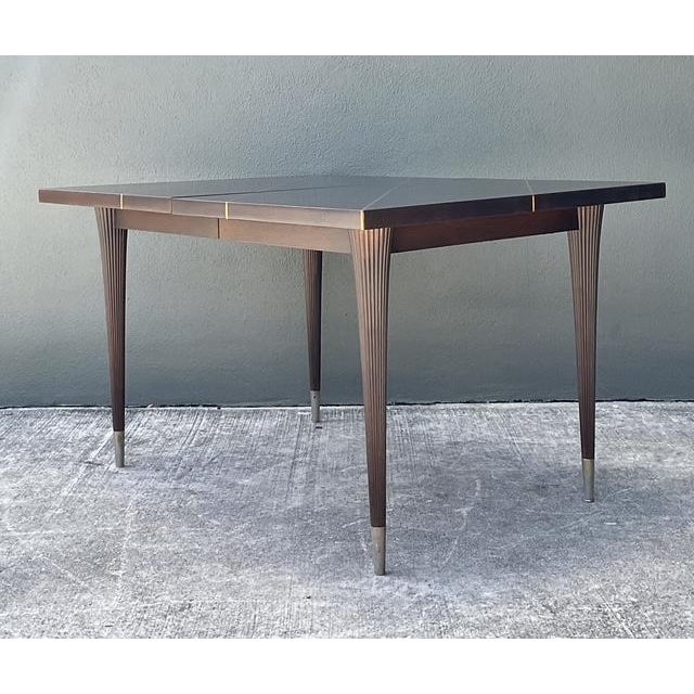 Mid-Century Modern Vintage Tommi Parzinger Extendable Dining Table For Sale - Image 3 of 14